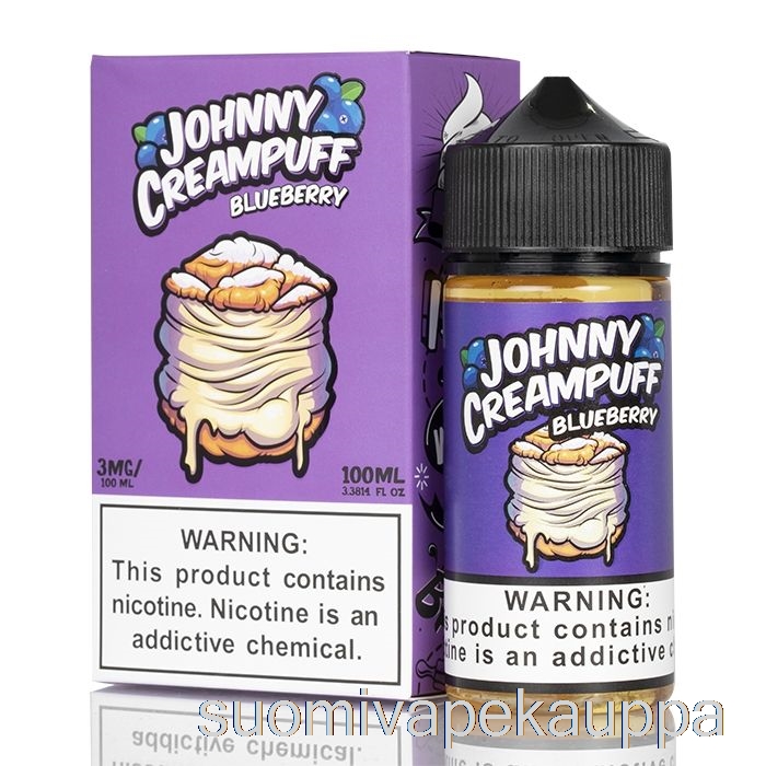 Vape Suomi Mustikka - Johnny Creampuff - 100ml 3mg